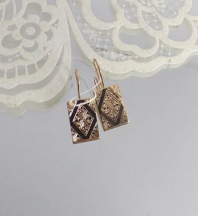 Лот: 17255594. Фото: 1. Серьги золотые, новые, 2,20 гр... Серьги, каффы