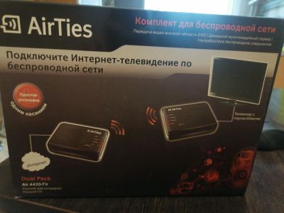 Лот: 18957346. Фото: 1. Wi-Fi роутер AirTies Air 4420-TV. Маршрутизаторы (роутеры)