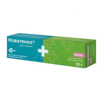 Лот: 23263862. Фото: 1. Новатенол мазь 5% 25г. Лекарства