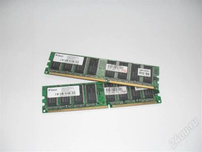 Лот: 541777. Фото: 1. 512mb DDR400MHz-CL3 2-штуки. Оперативная память