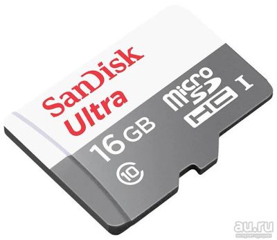 Лот: 11667055. Фото: 1. SanDisk Ultra microSDHC Class... Карты памяти