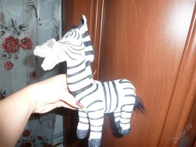 Лот: 2450143. Фото: 1. зебра говорящаяy новая. Мягкие
