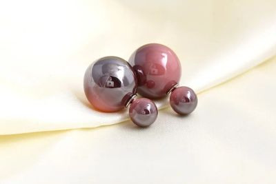 Лот: 6976611. Фото: 1. Пусеты градиентом. Серьги, каффы