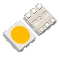 Лот: 17511882. Фото: 1. Светодиод SMD 5050 белый теплый... Светодиоды