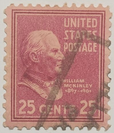 Лот: 25378171. Фото: 1. Марки_США, 25 центов 1938г., Уильям... Марки