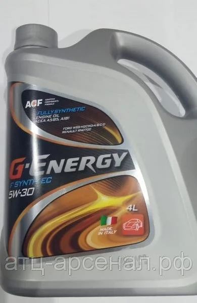 Лот: 16255949. Фото: 1. Газпром G-Energy F Synth EC, 5W30... Масла, жидкости