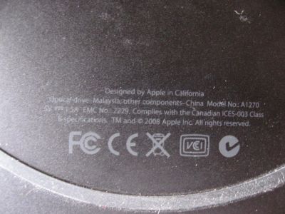 Лот: 8309456. Фото: 1. Apple USB SuperDrive. Приводы CD, DVD, BR, FDD