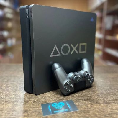 Лот: 21292872. Фото: 1. Sony PlayStation 4 Slim Gray 1000gb... Игровые приставки, консоли