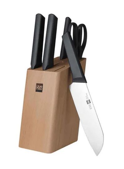 Лот: 24657139. Фото: 1. Набор ножей HuoHou 5+1 6-pcs kitchen... Другое (домашний быт)