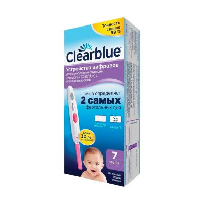 Лот: 25679504. Фото: 1. Clearblue Тест на овуляцию цифровой... Лекарства