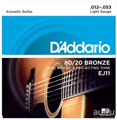 Лот: 9009208. Фото: 1. Струны D`addario EJ11, 012 - 053... Другие струнные