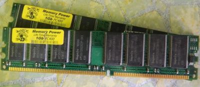 Лот: 8227084. Фото: 1. ОЗУ Memory Power 1GB DDR1 2 шт... Оперативная память