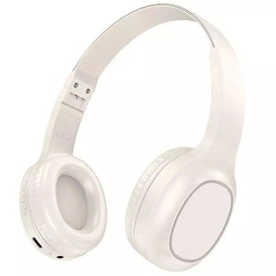 Лот: 25794778. Фото: 1. DF-BT Гарнитура HOCO W46 (White... Наушники, гарнитуры