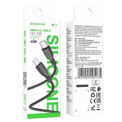 Лот: 22143001. Фото: 1. Кабель BOROFONE BX-99 USB-C->USB-C... Дата-кабели, переходники