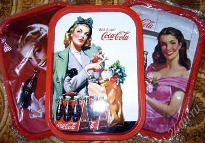 Лот: 27960. Фото: 1. Поднос Coca-Cola. Красноярск