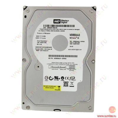 Лот: 3733728. Фото: 1. Жесткий диск 80Gb Western Digital... Жёсткие диски (HDD)