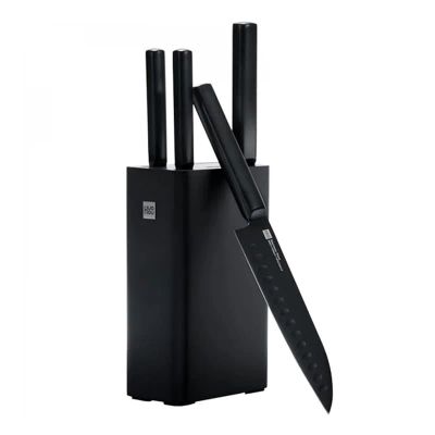 Лот: 22352929. Фото: 1. Набор ножей Huohou Knife Black... Столовые приборы, ножи