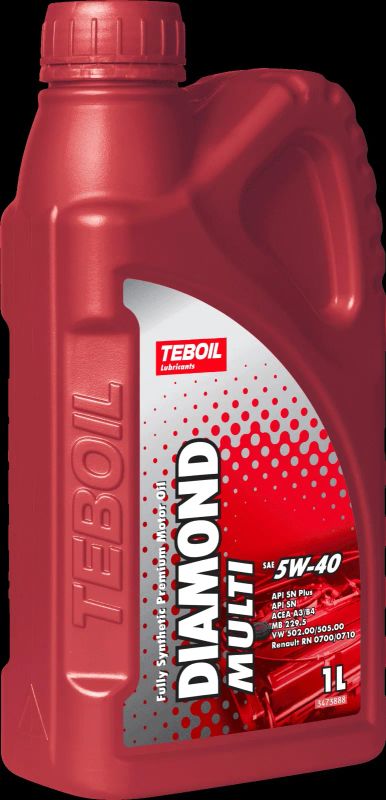 Лот: 24304767. Фото: 1. Teboil Diamond Multi 5W-40, 1л. Масла, жидкости