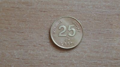 Лот: 20771063. Фото: 1. Мальдивы 25 лаари 2008. Азия