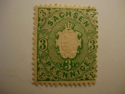 Лот: 7504004. Фото: 1. Саксония 1865г. Марки