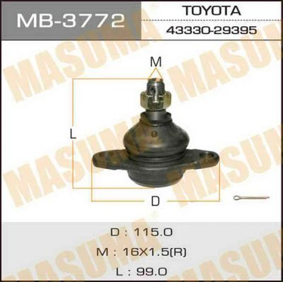 Лот: 14383054. Фото: 1. Masuma MB-3772 Шаровая опора... Ходовая, подвеска, рулевое управление