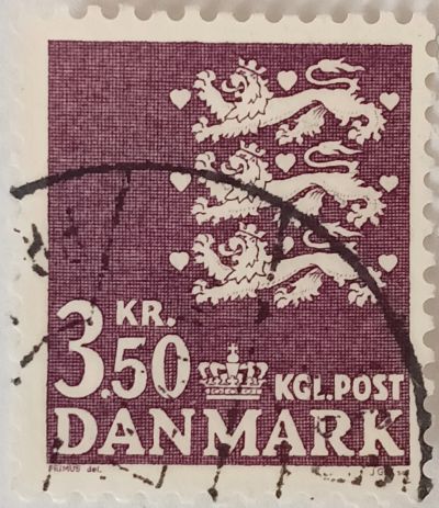 Лот: 25256764. Фото: 1. Марки_Дании, Стандарт, 3.50 эре... Марки