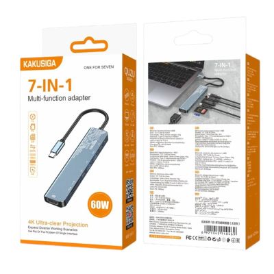 Лот: 25795048. Фото: 1. KAKUSIGA KSC-1413 OTG TYPE-C to... USB хабы