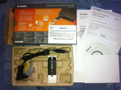 Лот: 1802224. Фото: 1. usb wi-fi адаптер dwa-140 новый... WiFi, Bluetooth адаптеры