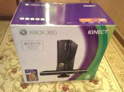 Лот: 5262399. Фото: 1. Новая X-box 360 4gb+Kinect. Игровые приставки, консоли