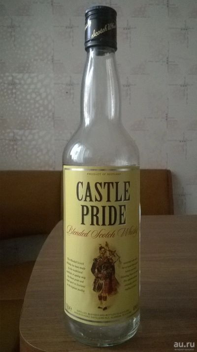 Лот: 13459129. Фото: 1. Бутылка Castle Pride 0,7л. Бутылки, пробки, этикетки