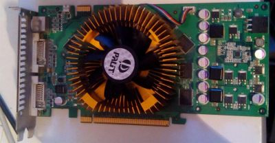 Лот: 3648552. Фото: 1. Игровая видеокарта GeForce 9600GT... Видеокарты