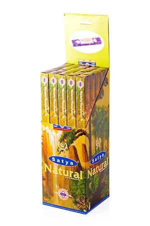 Лот: 10551068. Фото: 1. Благовония SATYA "Natural", четырёхгранники... Талисманы, амулеты, предметы для магии