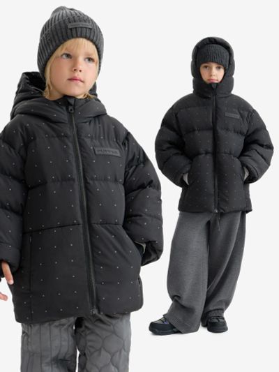 Лот: 25805631. Фото: 1. Пуховик детский Happy Baby, Черный. Другое (спортивная одежда)