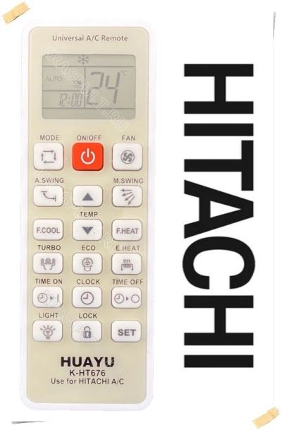 Лот: 15907754. Фото: 1. Пульт для кондиционера HITACHI... Пульты ДУ