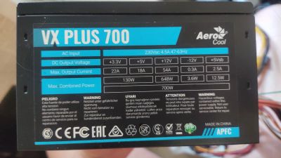 Лот: 20185436. Фото: 1. Блок питания AeroCool VX PLUS... Корпуса, блоки питания
