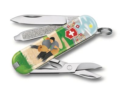 Лот: 17045727. Фото: 1. Нож-брелок Victorinox Classic... Ножи, топоры