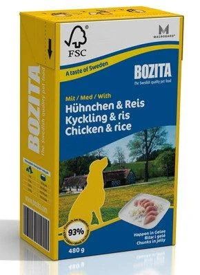 Лот: 4537501. Фото: 1. Bozita Chicken&Rice, мясные кусочки... Корма