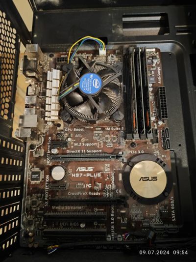 Лот: 23233160. Фото: 1. i5-4590 + 16gb ram + ASUS H97-plus... Компьютеры в сборе