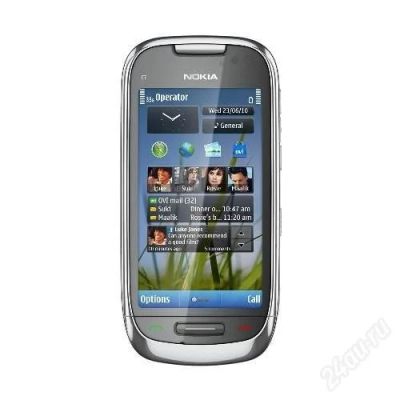 Лот: 2793902. Фото: 1. nokia c7-00 silver. Смартфоны