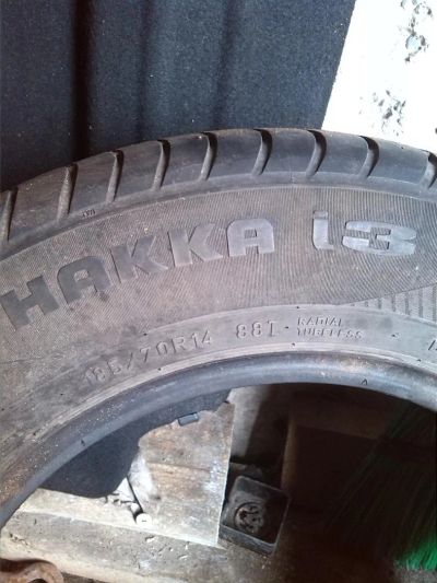 Лот: 7242775. Фото: 1. Летние шины Б/У 185 70 14 Nokian... Шины