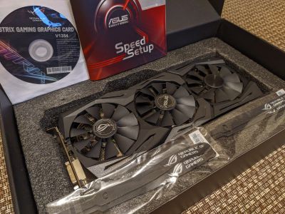 Лот: 16957569. Фото: 1. Asus Strix 8 gb. GeForce GTX 1070... Видеокарты