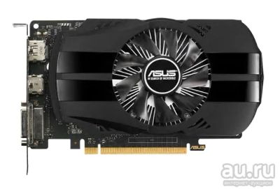 Лот: 18006640. Фото: 1. 4Gb GeForce GTX 1050 Ti ASUS Phoenix... Видеокарты