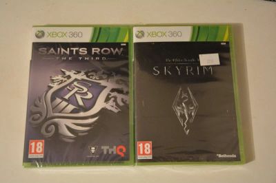 Лот: 6335249. Фото: 1. 2 игры Saints row 3 & TES V: Skyrim... Игры для консолей
