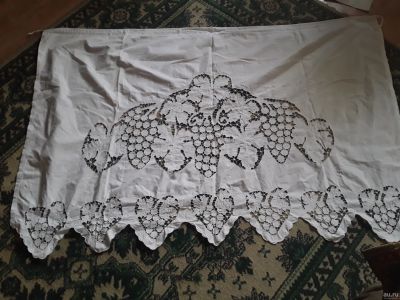 Лот: 17366720. Фото: 1. Ретро-занавеска в технике ришелье. Предметы интерьера и быта