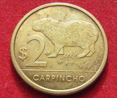 Лот: 18916318. Фото: 1. Уругвай 2 песо, 2011 г. Остальные страны