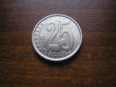 Лот: 8287699. Фото: 1. 25 сентимо 2007 года. Венесуэла... Америка