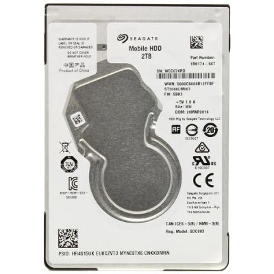 Лот: 18309804. Фото: 1. Жёсткий диск 2Тб 2.5" st2000lm007... Жёсткие диски (HDD)