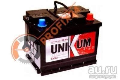 Лот: 13456704. Фото: 1. Аккумулятор UNIKUM 60 А/Ч, Обратная... Аккумуляторы