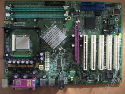 Лот: 345318. Фото: 1. Системная плата EP-4PDA + Pentium... Материнские платы