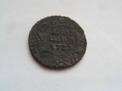 Лот: 16251031. Фото: 1. 1 полушка 1731. Россия до 1917 года